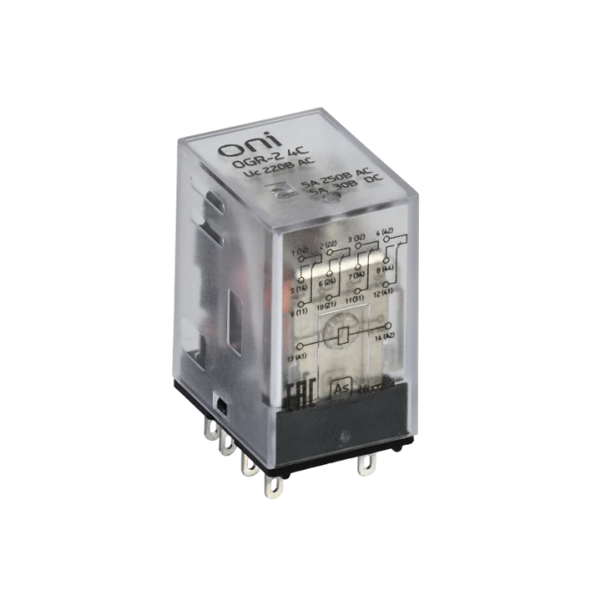 OGR-2 4C 220В AC Реле общего назначения ONI 0,035 21x42x27,5 OGR-2-4C-220B-AC