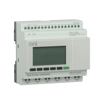 PLR-M. CPU DI12/DO06(T) 24В DC Программируемый логический контроллер ONI Ethernet MicroSD PLR-M-CPU-18T00ADC
