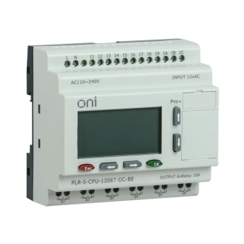 PLR-S. CPU1004(R) 220В AC Логическое реле ONI 10 входов 4 выхода PLR-S-CPU-1004R-AC-BE