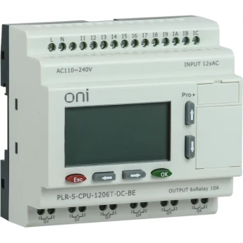 PLR-S. CPU1206 Логическое реле ONI 12 DI 6 DO PLR-S-CPU-1206