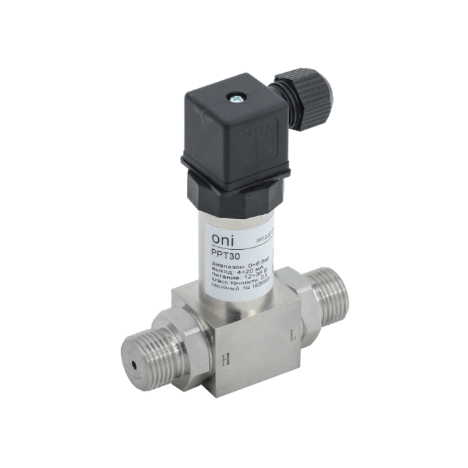 PPT30 0,5% 0-6Бар 4-20мА G1/2 DIN43650 Преобразователь дифференциального давления ONI IP65 4-20мА PPT30-0,5%-0-6BAP-4-20MA-G1/2-DIN43650